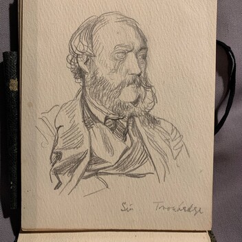 Sketch of a bearded man