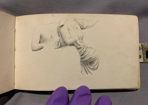 Sketch of two torsos