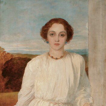 Painting of a woman dressed in white
