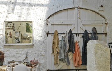 Photo of interior of Barbara Hepworth's studio