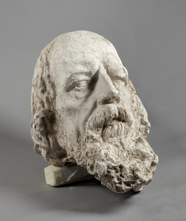 A sculpture study of the head of Alfred Tennyson
