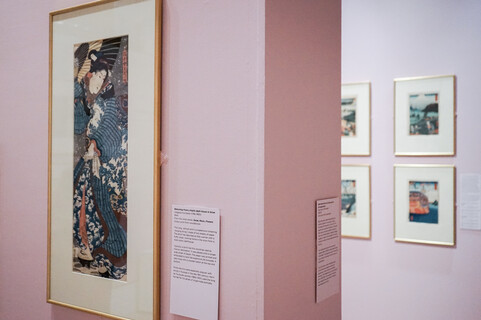 Installation image of the Edo Pop exhibition