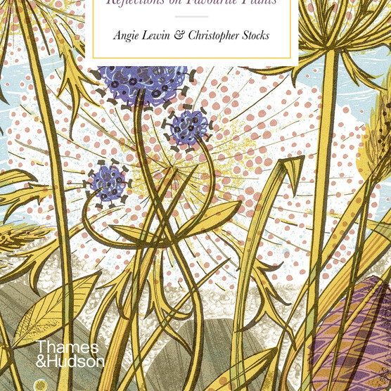 Book cover with the title 'The Book of Wild Flowers' by Angie Lewin and Christopher Stocks