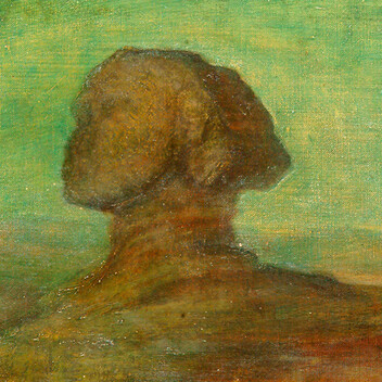 Watercolour of the Sphinx in Egypt