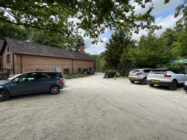 The gravel car park