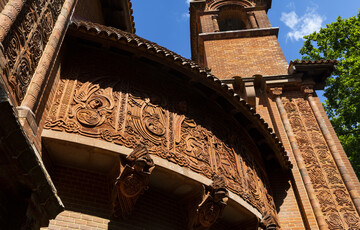 The exterior of the Chapel looking towards the bell