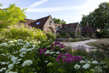 The exterior of Watts Gallery in the summer