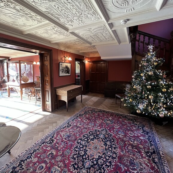 Christmas tree in Limnerslease, studio and home of G F Watts and Mary Watts